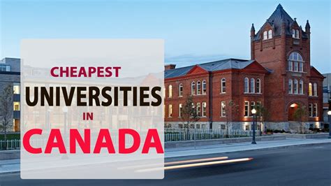 affordable universities in canada